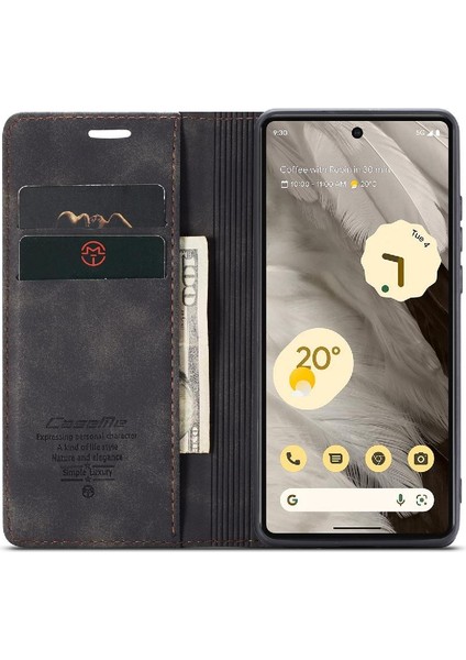 Google Pixel 7A Vintage Pu Deri Cüzdan Flip Için Flip Case Folio Kitap (Yurt Dışından)