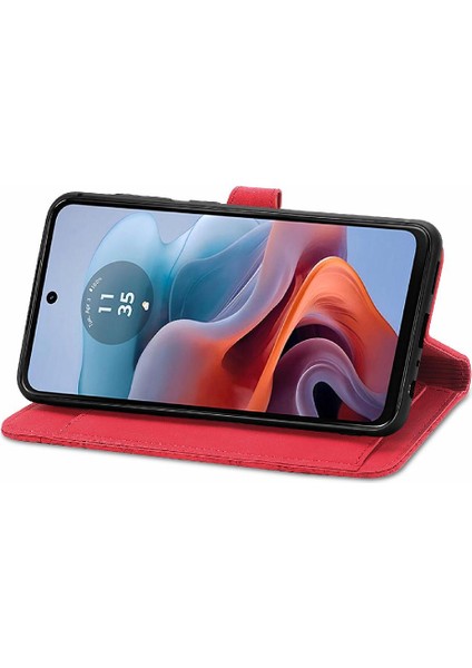 Motorola Moto G34 5g Iş Cüzdan Çoklu Kart Yuvası Flip Fermuar (Yurt Dışından)