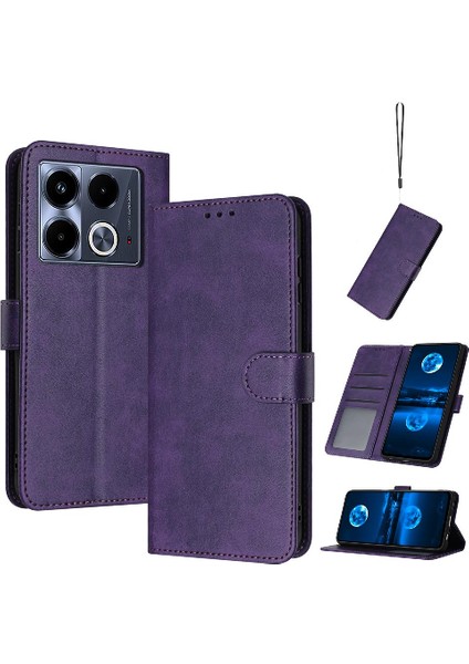 Toka ile Kart Yuvası Saf Renk ile Infinix Sıfır 30 4g Için Flip Case (Yurt Dışından)