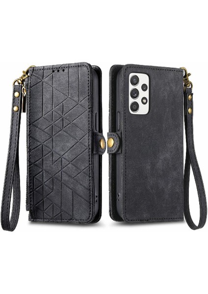Samsung Galaxy Için Flip Case A53 5g Deri Kılıf Cüzdan Basit Iş (Yurt Dışından)