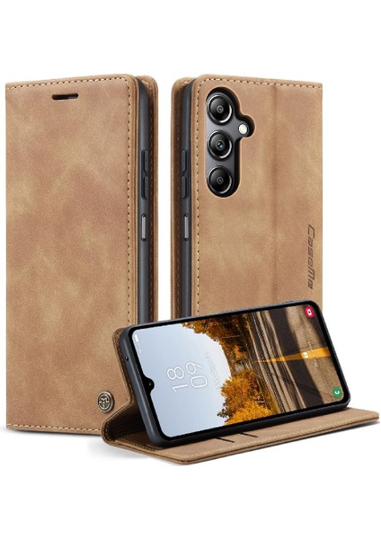 Samsung Galaxy A05S Için Flip Case Manyetik Kapatma Darbeye Vintage Pu (Yurt Dışından)