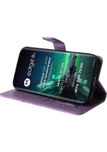 Motorola Moto Kenar 40 Neo 5g Flip Kickstand Manyetik Kapak ile Kılıf (Yurt Dışından) indirimleri