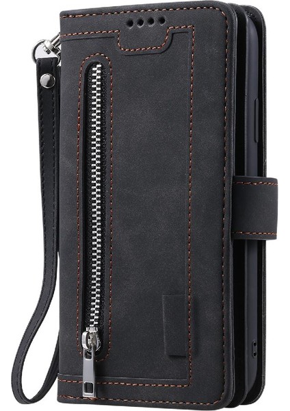 Google Piksel 9 Pu Deri Kordon Kickstand 9 Kart Yuvaları Için Flip Case (Yurt Dışından)