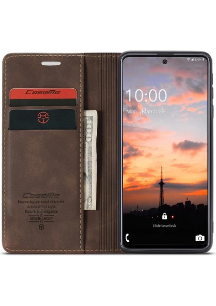 Samsung Galaxy A33 5g Manyetik Kapatma Darbeye Vaka Kartı Için Flip Case (Yurt Dışından)