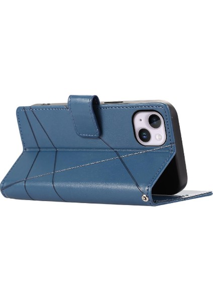 Iphone 14 Için Flip Case Artı Kickstand Şok Emici Üç Kart Yuvaları (Yurt Dışından)