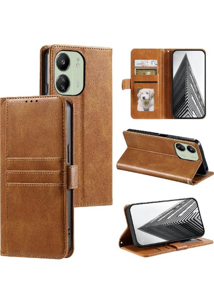 Xiaomi Redmi Için Flip Case Redmi 4g/5g Kickstand Cüzdan Pu Deri 6 Kart (Yurt Dışından)