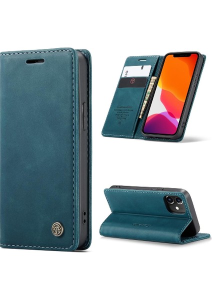 Iphone 12 Için Flip Case/12 Pro Flip Folio Kitap Vintage Pu Deri Cüzdan (Yurt Dışından)