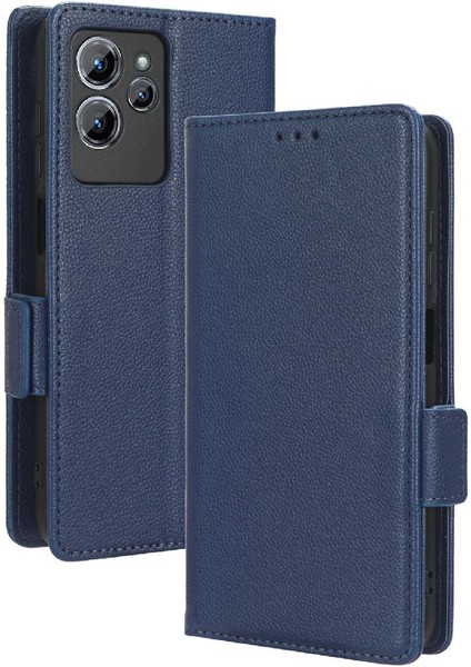 Oukitel C32 Yan Toka Cüzdan Manyetik Pu Deri Kart Yuvaları Için Kılıf (Yurt Dışından)