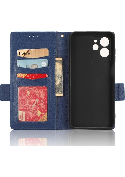 Oukitel C32 Yan Toka Cüzdan Manyetik Pu Deri Kart Yuvaları Için Kılıf (Yurt Dışından)