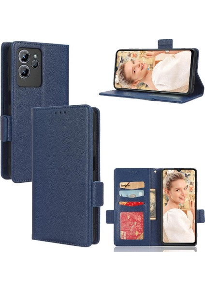 Oukitel C32 Yan Toka Cüzdan Manyetik Pu Deri Kart Yuvaları Için Kılıf (Yurt Dışından)