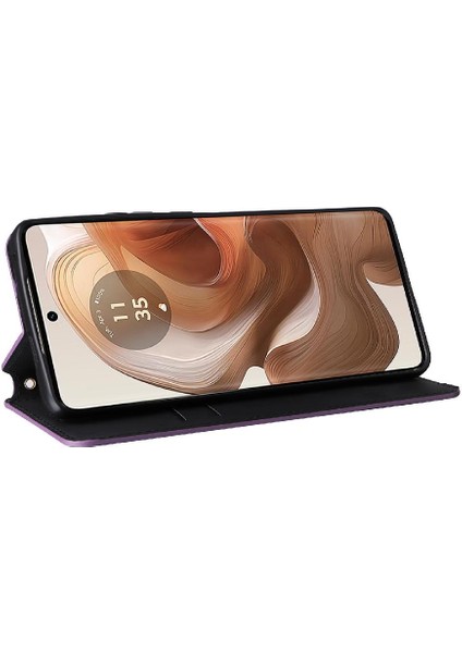 Motorola Moto X50 Ultra 5g Için Kılıf 3D Desen Kart Yuvaları Tutucu Manyetik (Yurt Dışından)