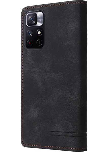 Xiaomi Redmi Not 11 Için Flip Case 5g Kapak Çevirin Darbeye Cüzdan Basit (Yurt Dışından)
