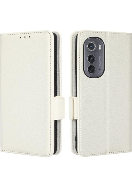 Motorola Moto Kenar 2022 Pu Deri Cüzdan Için Kılıf Yan Toka Kart Yuvaları (Yurt Dışından)