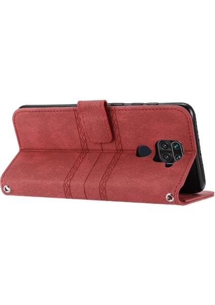Xiaomi Redmi Not 9 Için Flip Case 4g Cüzdan Kılıf Kickstand Pu Deri (Yurt Dışından)