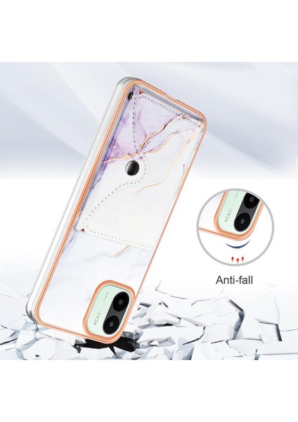 Xiaomi Redmi A1 Mermer Ince Cüzdan Yumuşak Tpu Tampon Kart Yuvaları (Yurt Dışından) indirimleri