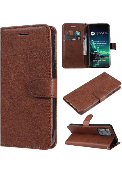 Motorola Kenar 40 Neo 5g Için Flip Case Yüksek Kalite Deri Klasik Katı (Yurt Dışından) indirimleri