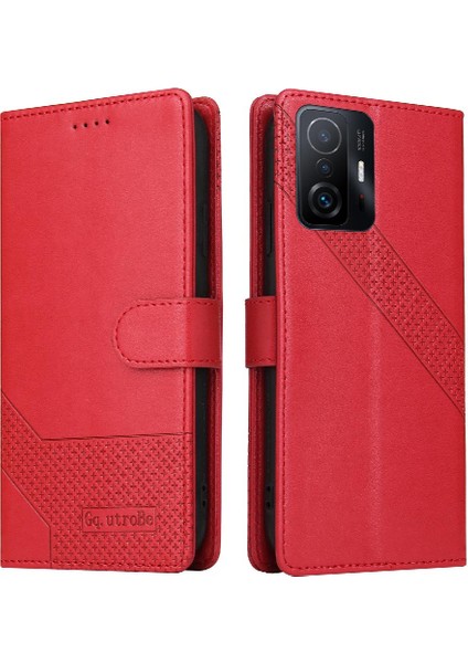 Xiaomi 11T/11T Pro 4 Köşe Koruma Üç Kart Yuvaları Için Flip Case (Yurt Dışından)