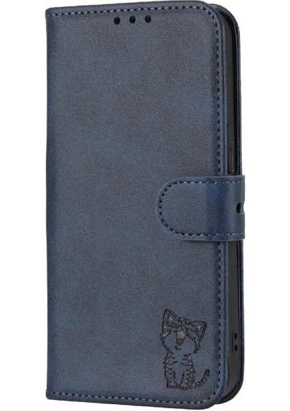 Sony Xperia 1 Iii Için Cüzdan Durumda Tüm Yuvarlak Koruma Kickstand Kabartmalı (Yurt Dışından) modelleri