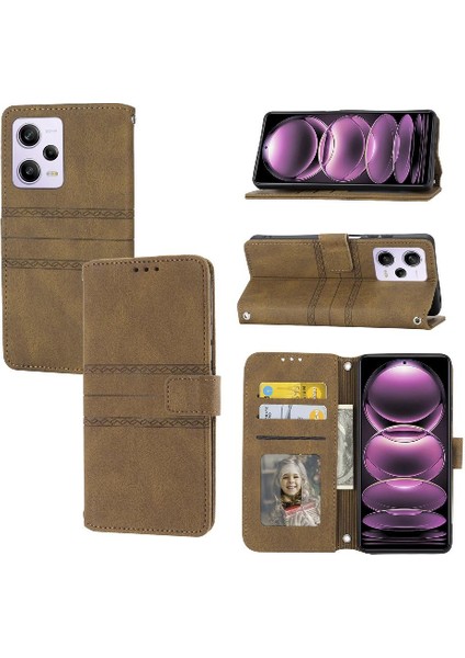 Xiaomi Redmi Not 12 Için Flip Case 4g Kickstand Darbeye Koruyucu Kılıf (Yurt Dışından)