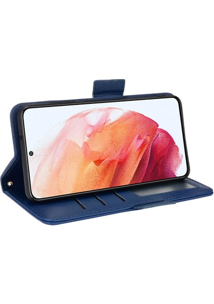 Samsung Galaxy S22 Pu Deri Kart Yuvaları Tutucu Yan Toka (Yurt Dışından)