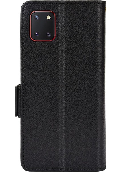 Samsung Galaxy Not 10 Lite Için Kılıf Kart Yuvaları Tutucu Cüzdan Yan Toka (Yurt Dışından)