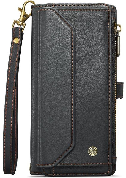 Iphone Xr Için Crossbody Durumda Kart Tutucu Fermuar Faturaları Yuvası Cüzdan Kılıf Için (Yurt Dışından)