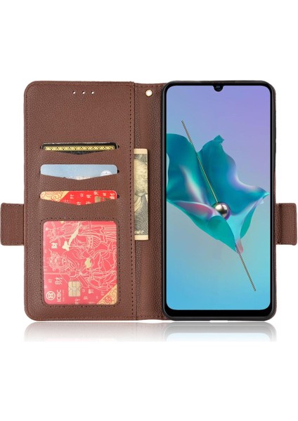 Zte Blade A72 Pu Deri Manyetik Kart Yuvaları Tutucu Cüzdan Tarafı (Yurt Dışından)