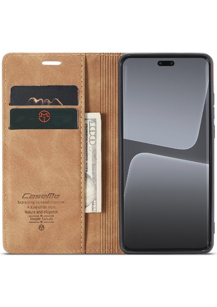 Xiaomi 13 Lite Için Flip Case Kılıf Kart Yuvası Kickstand Manyetik Kapatma Pu (Yurt Dışından) modelleri
