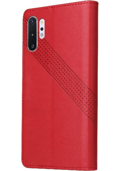 Samsung Galaxy Not 10 Pro Üç Kart Yuvaları Premium Deri Için Flip Case (Yurt Dışından)