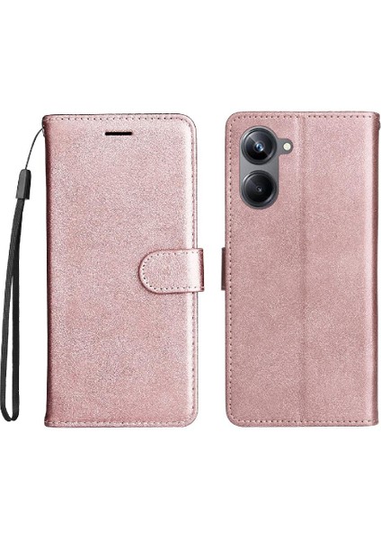 Realme 10 Pro 5g Için Flip Case Yüksek Kaliteli Deri Iş Cüzdan Telefon (Yurt Dışından)