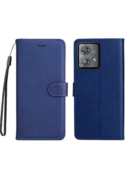 Motorola Kenar 40 Neo 5g Için Flip Case Yüksek Kalite Deri Klasik Katı (Yurt Dışından)