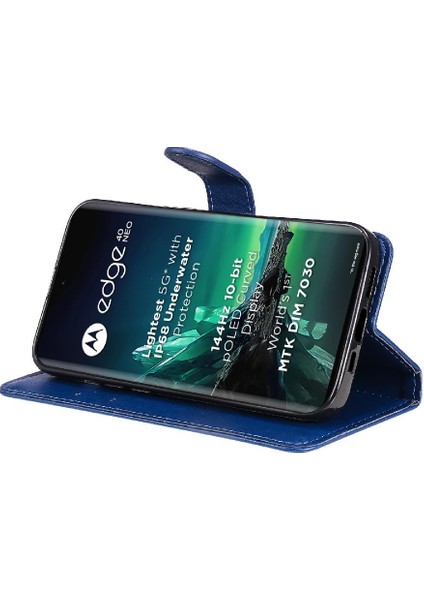 Motorola Kenar 40 Neo 5g Için Flip Case Yüksek Kalite Deri Klasik Katı (Yurt Dışından) fırsatları
