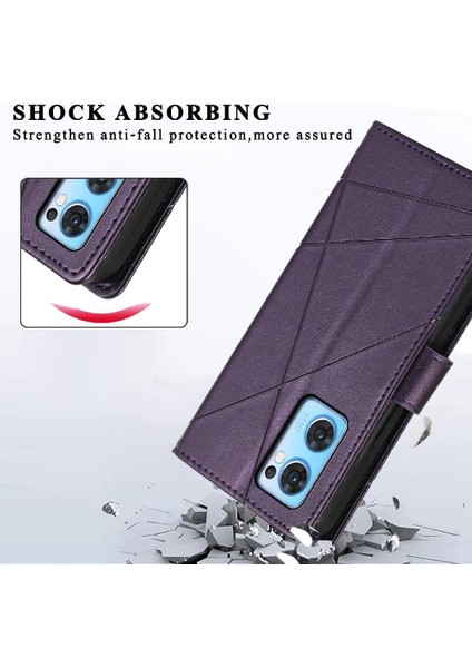 Oppo Oppo 7 5g Şok Emici Kickstand Üç Kart Yuvaları Için Flip Case (Yurt Dışından)