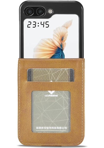 Samsung Galaxy Z Flip6 Için Flip Case 5g Buzağı Doku Yatay Flip Case (Yurt Dışından)