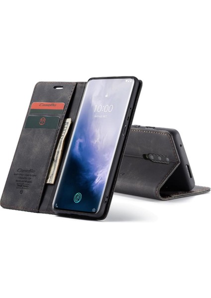 Oneplus 7 Için Flip Case Pro Kılıf Kart Yuvası Kickstand Flip Folio Kitap Pu (Yurt Dışından)