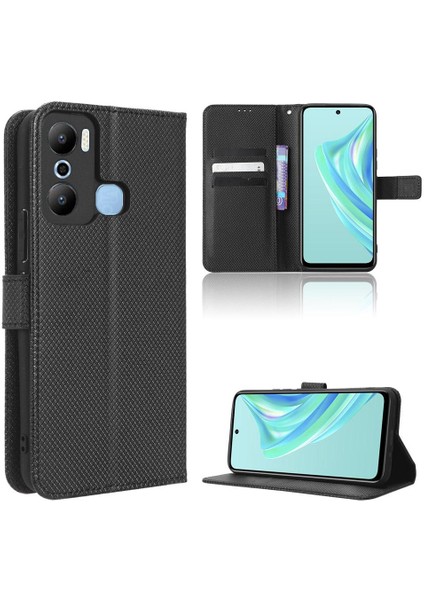 Infinix Sıcak 20 Oyun Için Kılıf Kickstand Kapak Manyetik Cüzdan Kart Tutucu (Yurt Dışından)