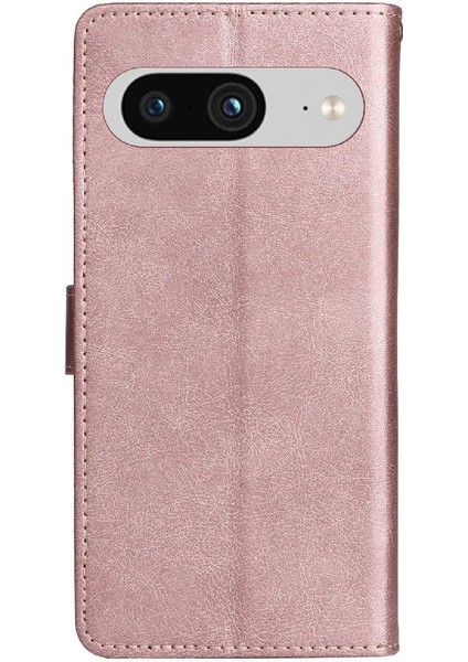 Kart Yuvası Yüksek Telefon ile Google Piksel 8 Klasik Düz Renk Için Flip Case (Yurt Dışından) fırsatları