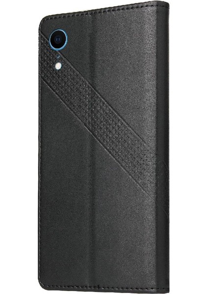 Iphone Xr Kickstand Üç Kart Yuvaları Premium Deri Için Flip Case (Yurt Dışından)