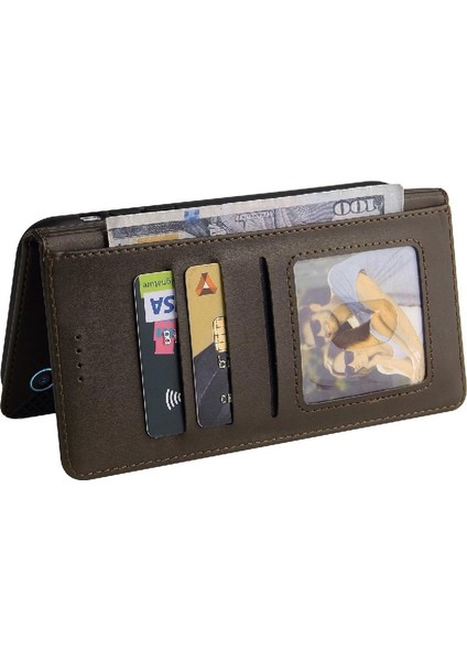 Iphone Xr Kickstand Üç Kart Yuvaları Premium Deri Için Flip Case (Yurt Dışından)