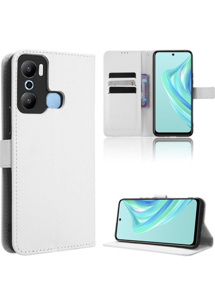 Infinix Sıcak 20 Oyun Için Kılıf Kickstand Kapak Manyetik Cüzdan Kart Tutucu (Yurt Dışından)