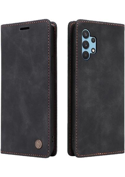 Samsung Galaxy A32 4g Için Flip Case Darbeye Deri Kılıf Kapak Çevirin (Yurt Dışından)