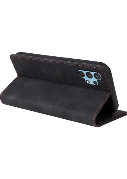Samsung Galaxy A32 4g Için Flip Case Darbeye Deri Kılıf Kapak Çevirin (Yurt Dışından)
