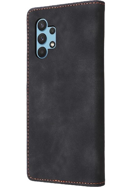 Samsung Galaxy A32 4g Için Flip Case Darbeye Deri Kılıf Kapak Çevirin (Yurt Dışından)