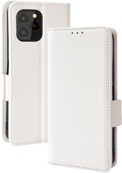 Oukitel C21 Pro Pu Deri Kart Yuvaları Için Kılıf Tutucu Manyetik Cüzdan Yan (Yurt Dışından)