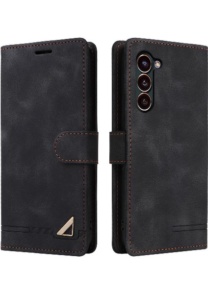 Samsung Galaxy S24 Artı Darbeye Dayanıklı Basit Iş Deri Için Flip Case (Yurt Dışından)