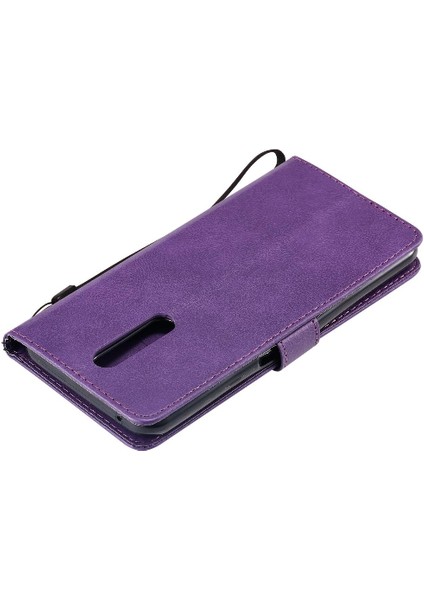 Kart Yuvası ile Oppo F11 Için Flip Case Iş Cüzdan Telefon Kılıfı Klasik (Yurt Dışından)
