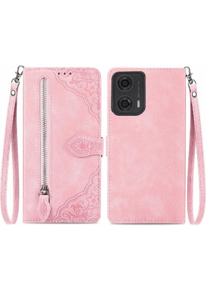 Motorola Moto G24 4G/G04 4g Çoklu Kart Yuvası Çok Renkli Flip Case (Yurt Dışından)