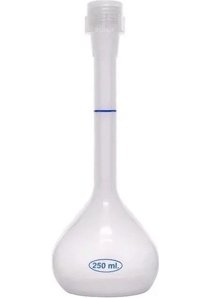 Plastik Balon Joje 250 ml Plastik Kapaklı Volumetrik Flask Yüksek Dayanıklı Sızdırmaz Kapak