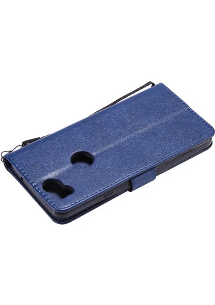 Kart Yuvası Klasik Düz Renk Yüksek Telefon ile Google Piksel 2 Için Flip Case (Yurt Dışından)