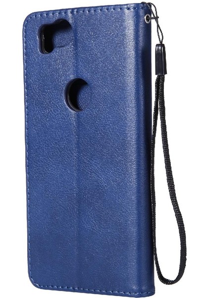 Kart Yuvası Klasik Düz Renk Yüksek Telefon ile Google Piksel 2 Için Flip Case (Yurt Dışından)
